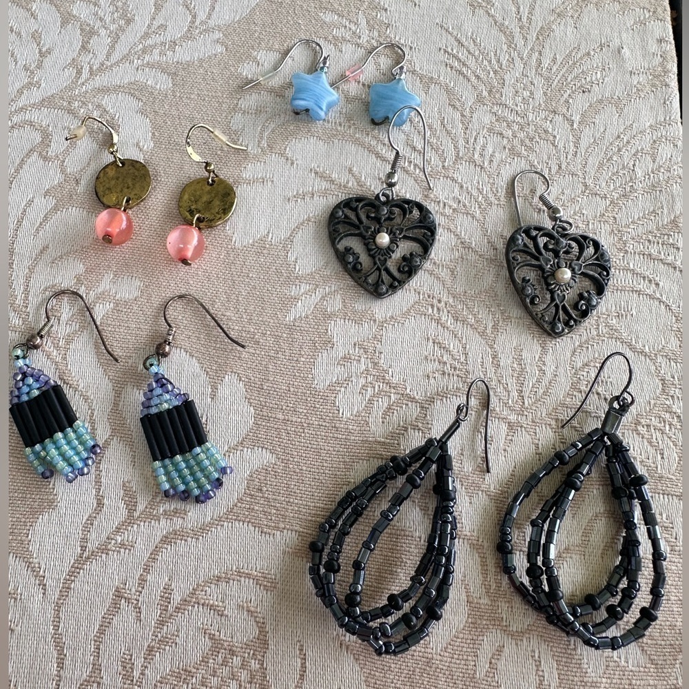 Fishhook earring collection